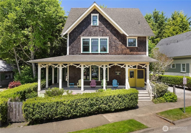 173 Meriweather St, Pacific Beach, WA 98571 - view of front of home with a porch and a shingled roof