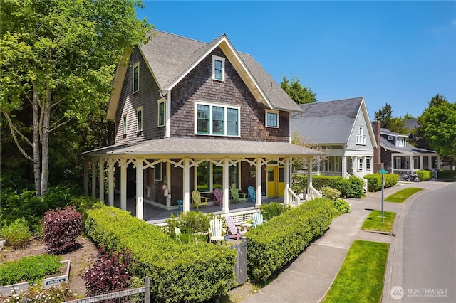 173 Meriweather St, Pacific Beach, WA 98571 - view of front of property featuring covered porch and roof with shingles