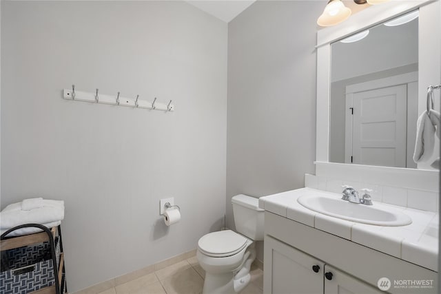 173 Meriweather St, Pacific Beach, WA 98571 - half bathroom featuring vanity and tile patterned floors