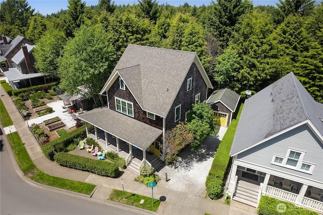 173 Meriweather St, Pacific Beach, WA 98571 - view of subject property featuring a heavily wooded area