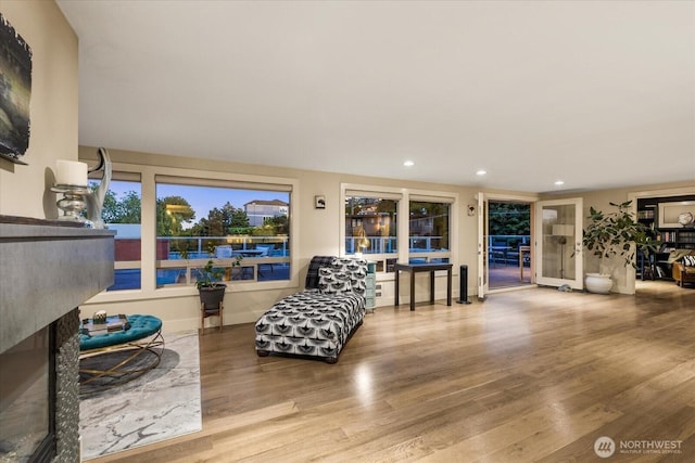 1730 Taylor Ave N Unit 502, Seattle, WA 98109 - living room with wood finished floors and recessed lighting