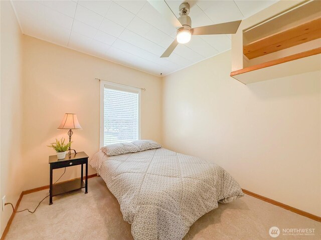 5302 Rockefeller Ave, Everett, WA 98203 - bedroom featuring light carpet and ceiling fan