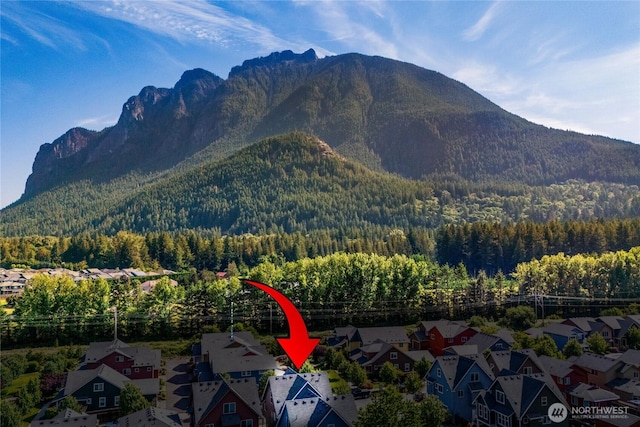 795 NE 2nd St, North Bend, WA 98045 - view of mountain backdrop featuring a forest
