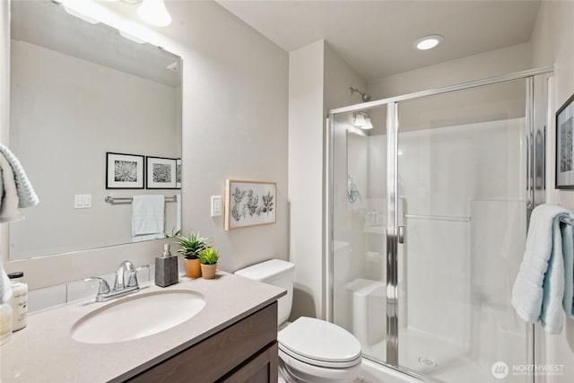 795 NE 2nd St, North Bend, WA 98045 - bathroom with a stall shower and vanity