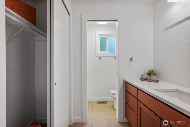 13719 Pinehurst Ln NW, Gig Harbor, WA 98329 - bathroom featuring vanity and tile patterned floors