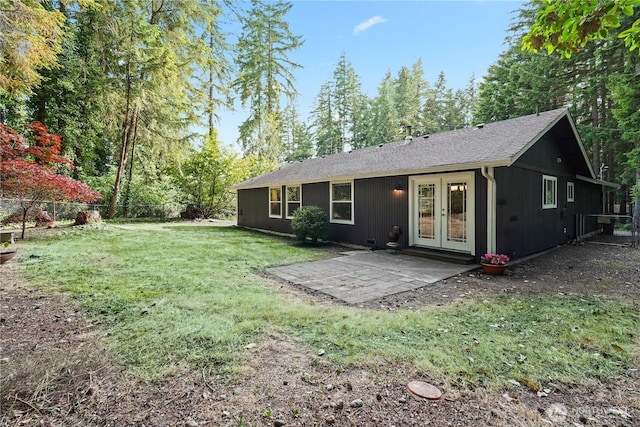 13719 Pinehurst Ln NW, Gig Harbor, WA 98329 - back of house with french doors and a patio area