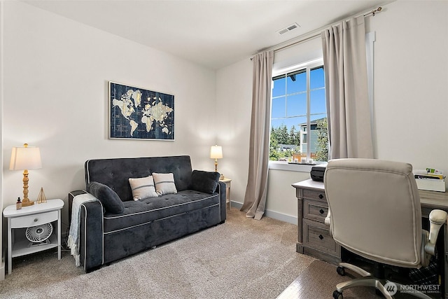 18740 130th St E, Bonney Lake, WA 98391 - carpeted home office featuring baseboards