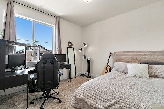 18740 130th St E, Bonney Lake, WA 98391 - carpeted bedroom with baseboards and an office area