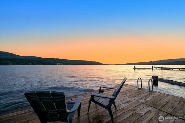 3231 Northshore Rd, Bellingham, WA 98226 - dock with a water and mountain view