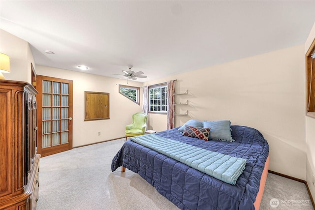 21 Longshore Ln, Bellingham, WA 98229 - carpeted bedroom with baseboards and ceiling fan