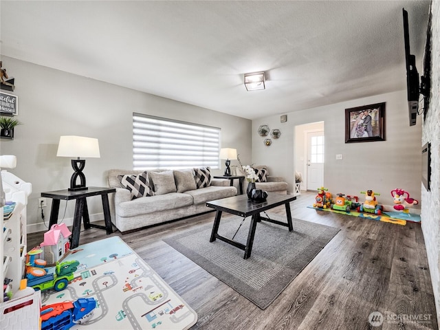 404 Nixon St S, Roy, WA 98580 - living room featuring wood finished floors
