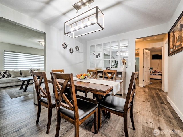 404 Nixon St S, Roy, WA 98580 - dining room featuring wood finished floors
