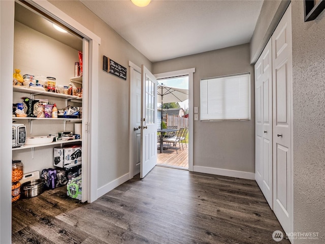 404 Nixon St S, Roy, WA 98580 - entrance foyer with dark wood finished floors and french doors