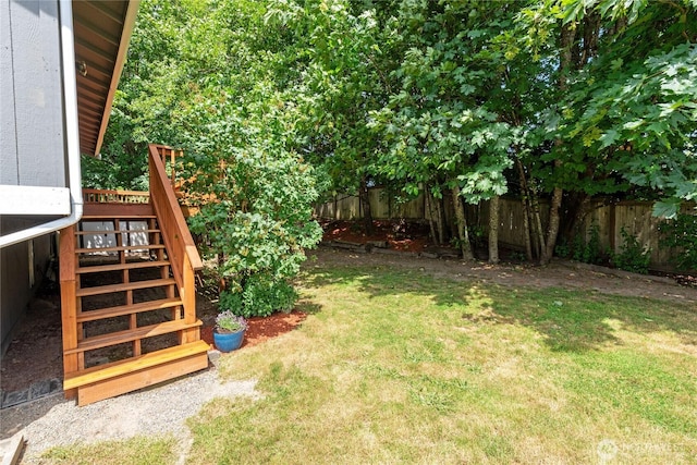 1405 Canyon Ct, Port Orchard, WA 98366 - fenced yard with stairway