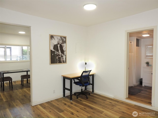 14808 131st Ave SE, Renton, WA 98058 - office space with dark wood finished floors and baseboards