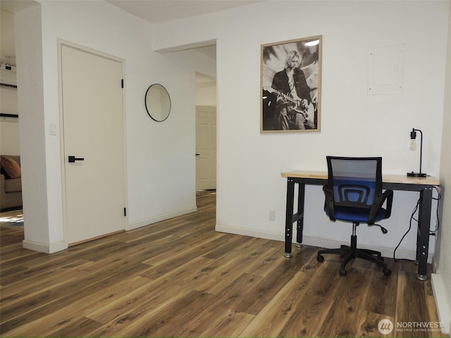 14808 131st Ave SE, Renton, WA 98058 - office with wood finished floors and electric panel