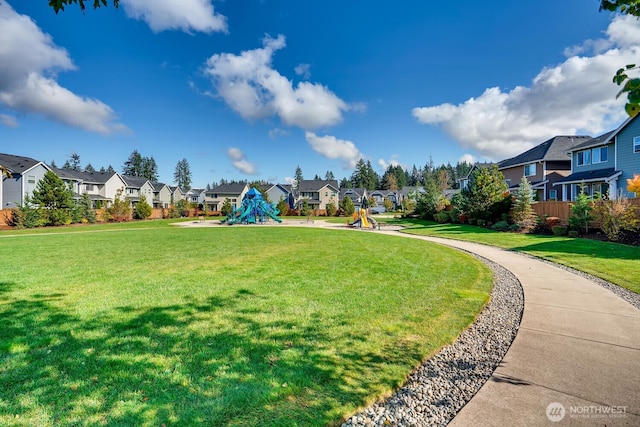 3613 198th Pl SE, Bothell, WA 98012 - view of grassy yard featuring a residential view and a playground