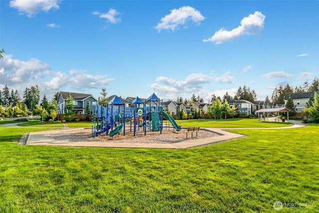 3613 198th Pl SE, Bothell, WA 98012 - community jungle gym featuring a lawn and a residential view