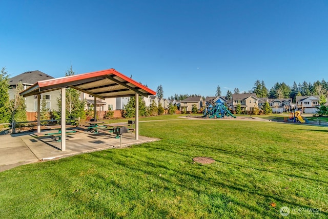 3613 198th Pl SE, Bothell, WA 98012 - view of green lawn with a patio area and a residential view