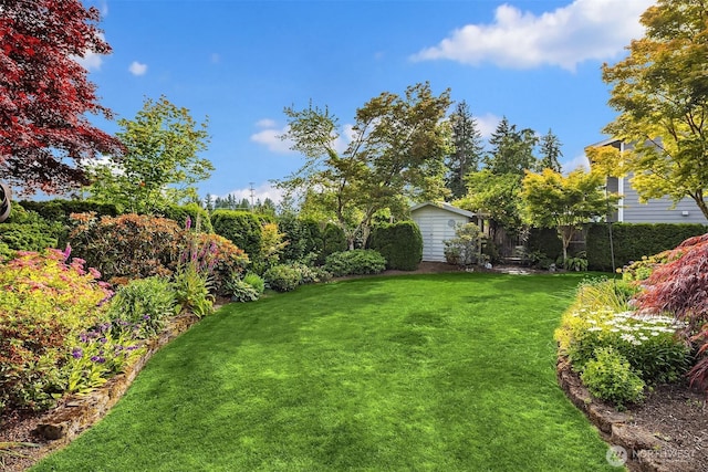 8612 218th St SW, Edmonds, WA 98026 - view of yard featuring an outbuilding