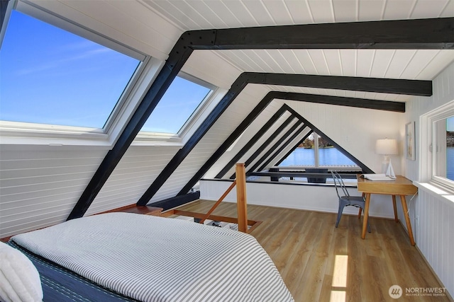 2822 Boyer Ave E Unit 11, Seattle, WA 98102 - bedroom featuring wood finished floors and a skylight