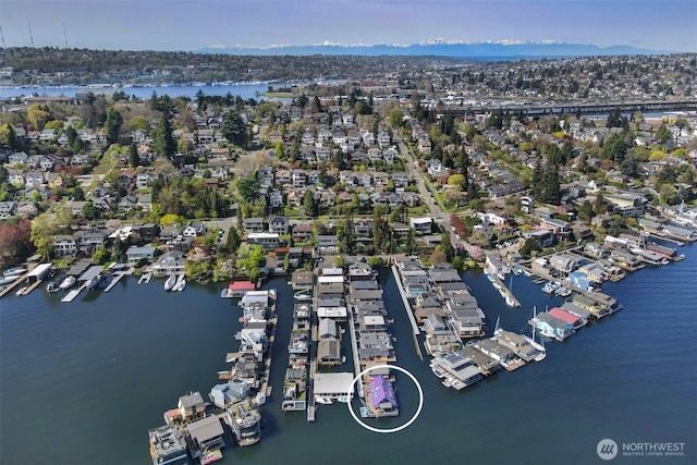 2822 Boyer Ave E Unit 11, Seattle, WA 98102 - aerial view of property and surrounding area with a nearby body of water