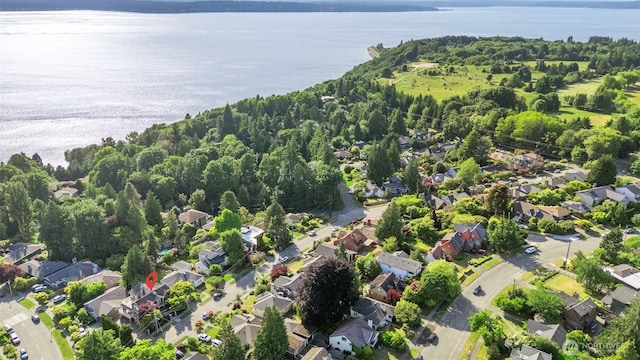 3505 W 43rd Ave, Seattle, WA 98199 - aerial view of property's location featuring nearby suburban area and a large body of water