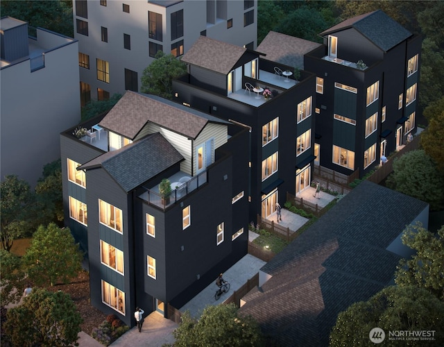 9021A 13th Ave NW, Seattle, WA 98117 - drone / aerial view
