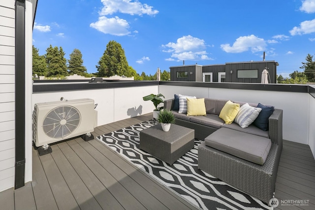 9021A 13th Ave NW, Seattle, WA 98117 - wooden deck featuring an outdoor living space