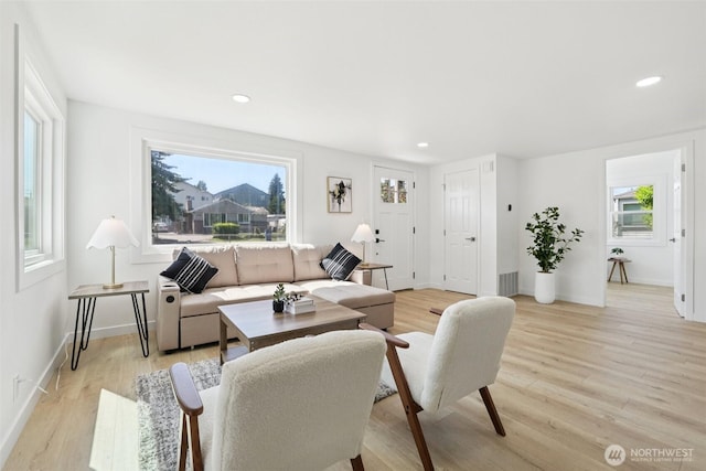 12448 Occidental Ave S, Seattle, WA 98168 - living area featuring light wood finished floors and recessed lighting