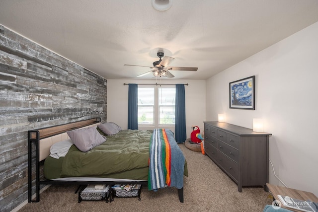 4211 W Heaverlo Dr, Moses Lake, WA 98837 - bedroom featuring light carpet and a ceiling fan