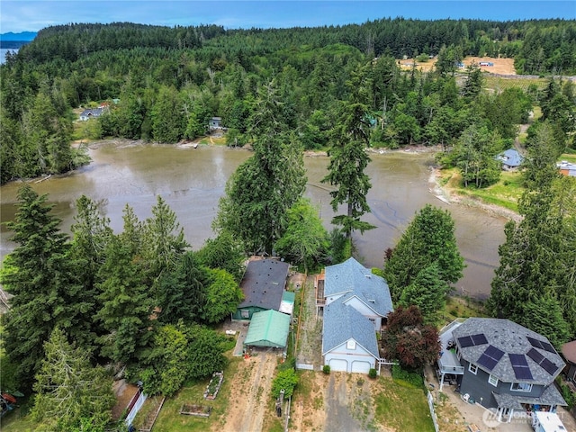 19517 Whiteman Cove Rd SW, Longbranch, WA 98351 - aerial overview of property's location featuring a heavily wooded area and a nearby body of water
