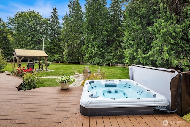 7717 252nd Ave NE, Redmond, WA 98053 - wooden deck featuring a gazebo
