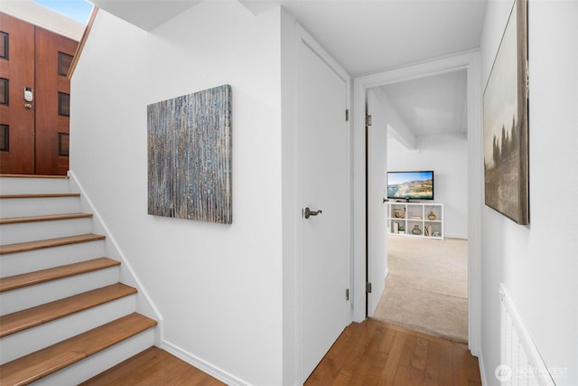 14913 SE 47th Ct, Bellevue, WA 98006 - stairs with wood finished floors