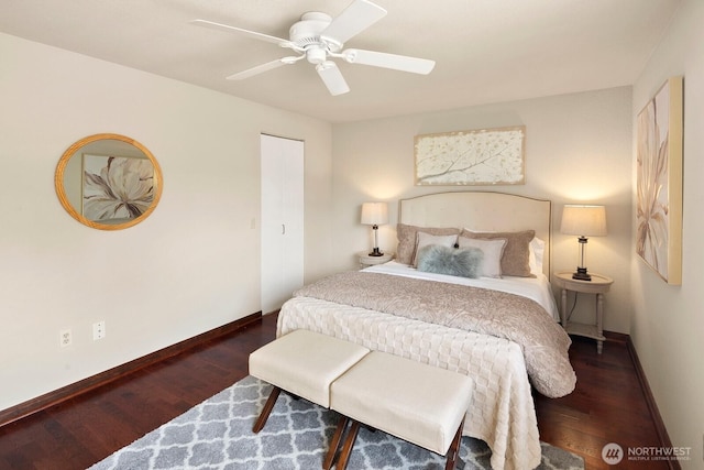 2554 174th Ave NE, Redmond, WA 98052 - bedroom featuring wood finished floors and ceiling fan