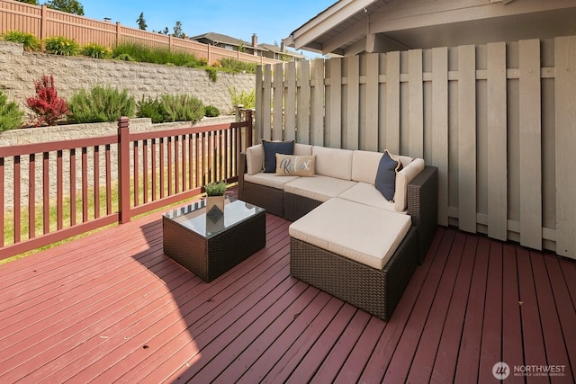2554 174th Ave NE, Redmond, WA 98052 - wooden terrace featuring an outdoor living space