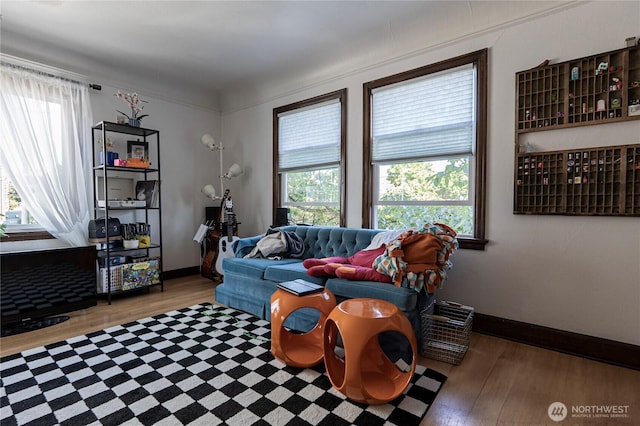 801 Martin Luther King Jr Way, Tacoma, WA 98405 - living room featuring wood finished floors and baseboards