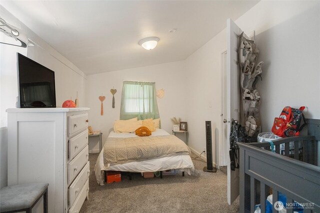 904 Cashmere St, Wenatchee, WA 98801 - bedroom featuring carpet floors and lofted ceiling