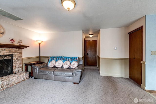 1722 172nd St SE, Bothell, WA 98012 - carpeted living area featuring a fireplace