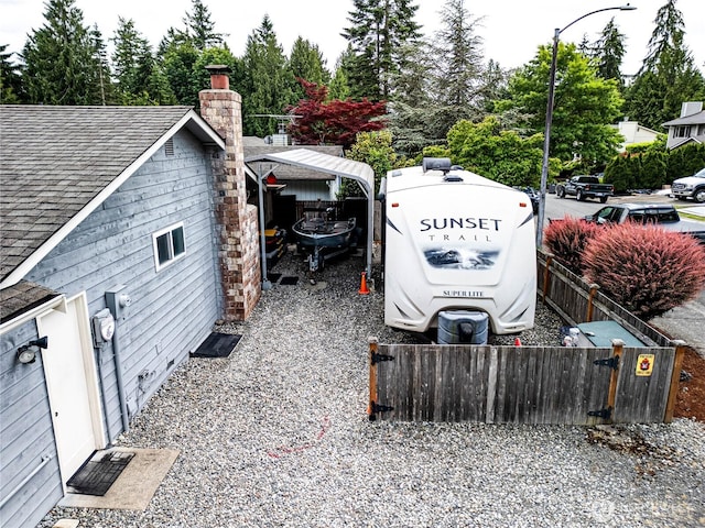 1722 172nd St SE, Bothell, WA 98012 - exterior view of roof with shingles and a chimney