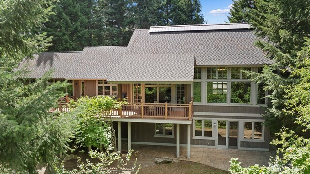 141 Just In Time Ln, Cle Elum, WA 98922 - back of house with a wooden deck and roof with shingles