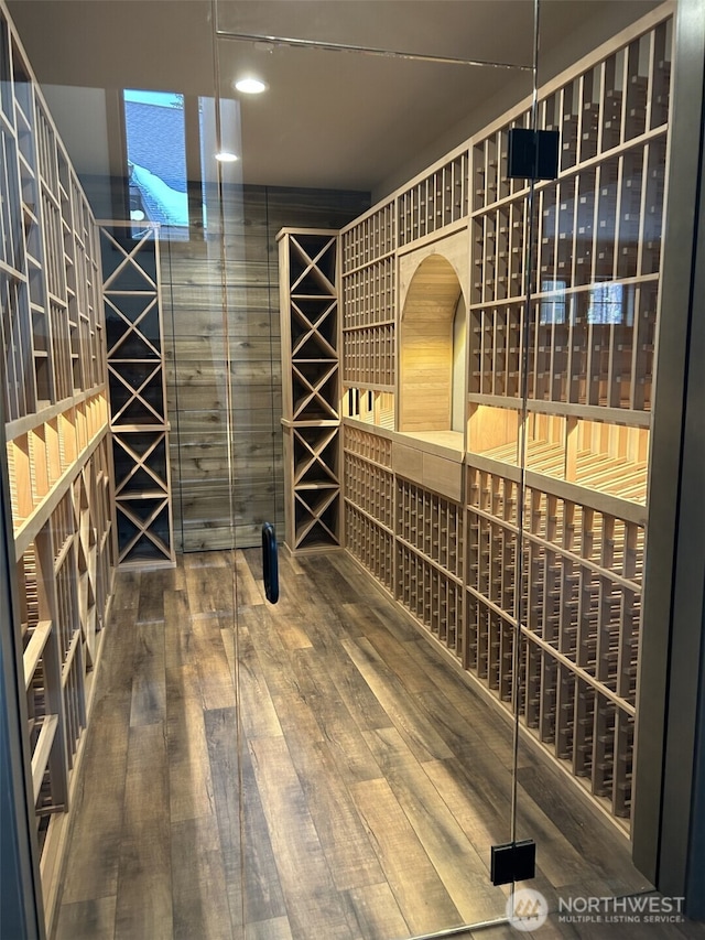 141 Just In Time Ln, Cle Elum, WA 98922 - wine area with wood finished floors and recessed lighting