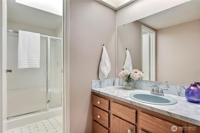 33615 30th Ave SW, Federal Way, WA 98023 - bathroom with vanity and a stall shower