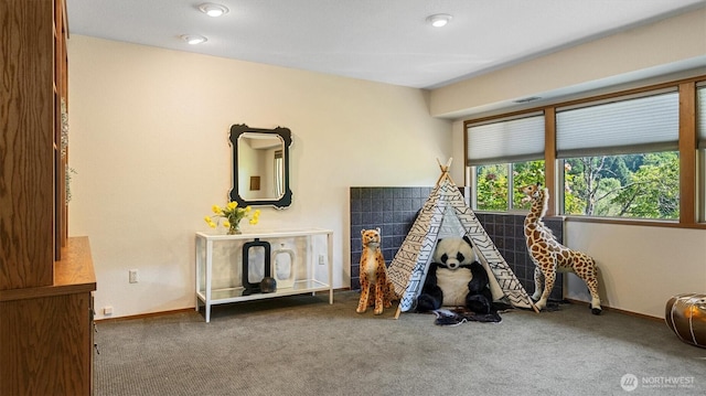 9623 NE Riverbend Dr Unit 2B, Bothell, WA 98011 - game room featuring carpet flooring