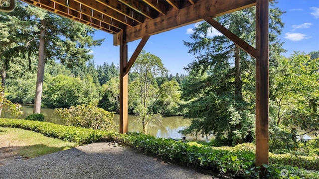 9623 NE Riverbend Dr Unit 2B, Bothell, WA 98011 - view of patio / terrace with a water view