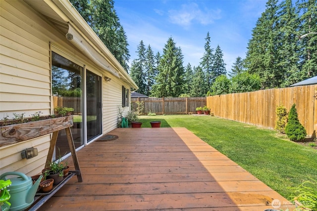 19436 SE 266th St, Covington, WA 98042 - wooden terrace featuring a fenced backyard