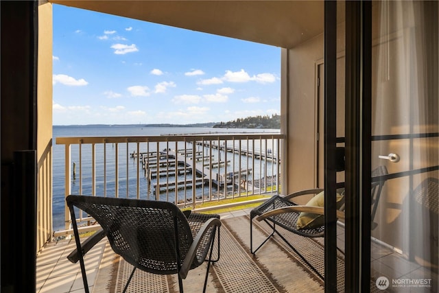 9717 NE Juanita Dr Unit 301A, Kirkland, WA 98034 - balcony featuring a water view