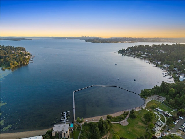 9717 NE Juanita Dr Unit 301A, Kirkland, WA 98034 - aerial overview of property's location featuring a large body of water