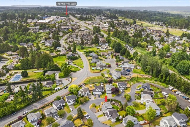 1606 94th Ave NE, Lake Stevens, WA 98258 - aerial overview of property's location with nearby suburban area