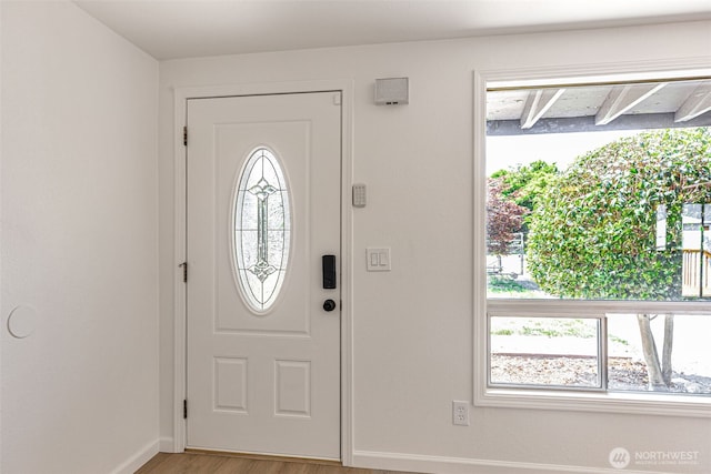 12124 SE 161st St, Renton, WA 98058 - foyer with plenty of natural light and wood finished floors